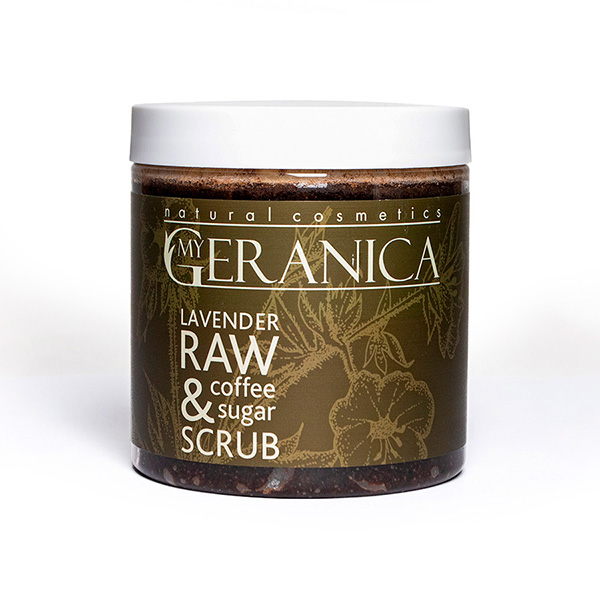 My Geranica / Скраб для тела "Lavender raw coffee & sugar scrub", 250 мл
