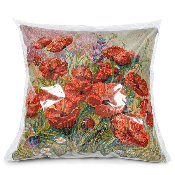 Подушка лавандовая 38*38 "Маки и С любовью"