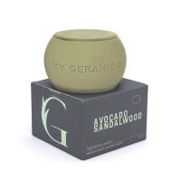 My Geranica / Свеча натуральная соевая "Avocado & Sandalwood", 110 мл