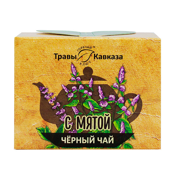 Чай черный с мятой, 50 гр