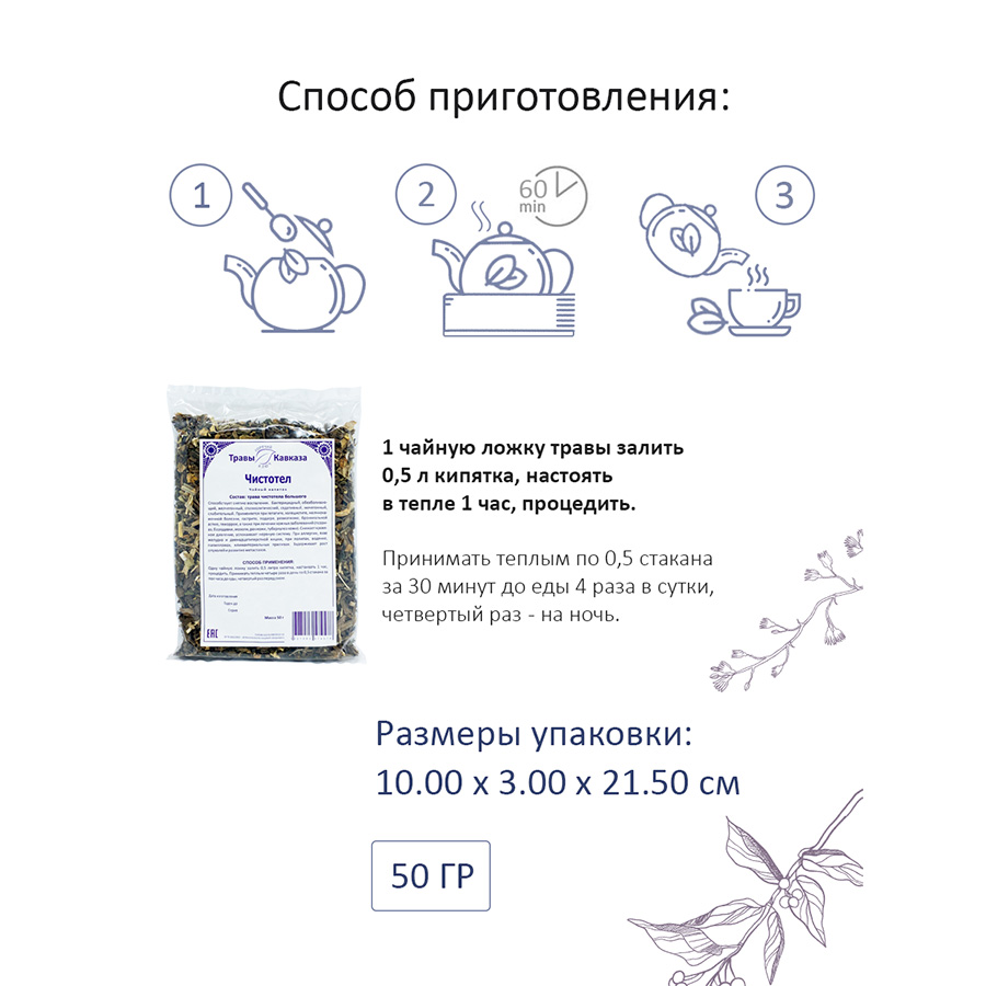 Чистотел (трава),50гр. Чистотел (трава),50гр.