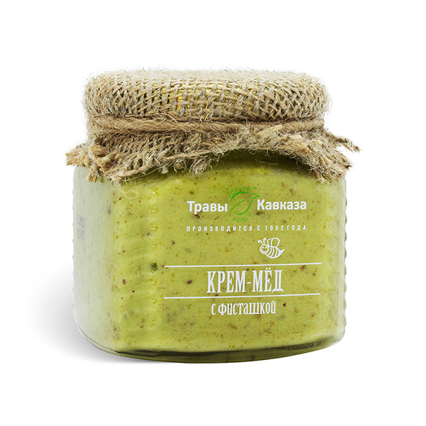 Крем-мед с фисташкой, 300 гр