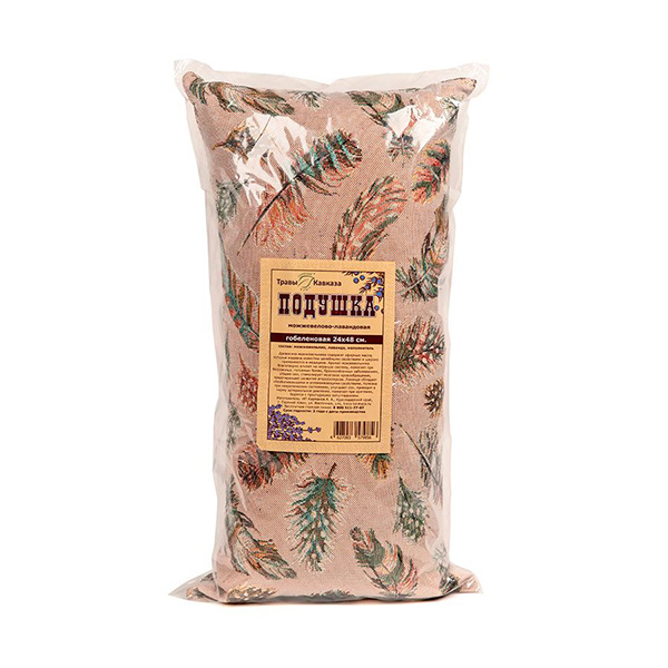 Подушка можжевелово-лавандовая Гобелен 24*48