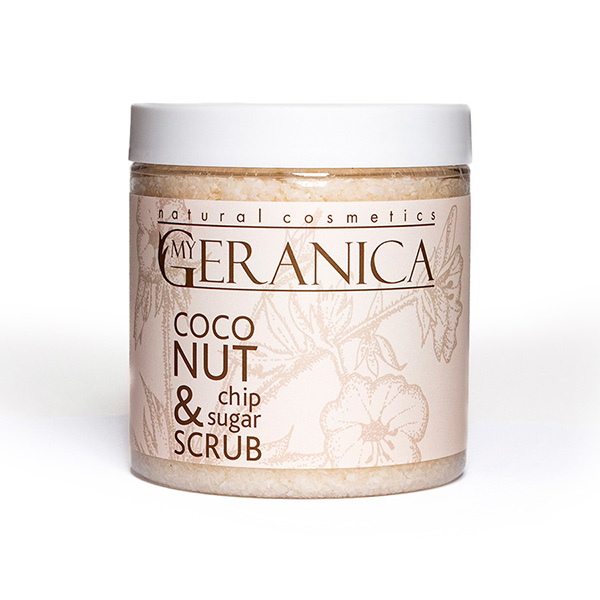 My Geranica / Скраб для тела "Coconut chip & sugar scrub", 250 мл