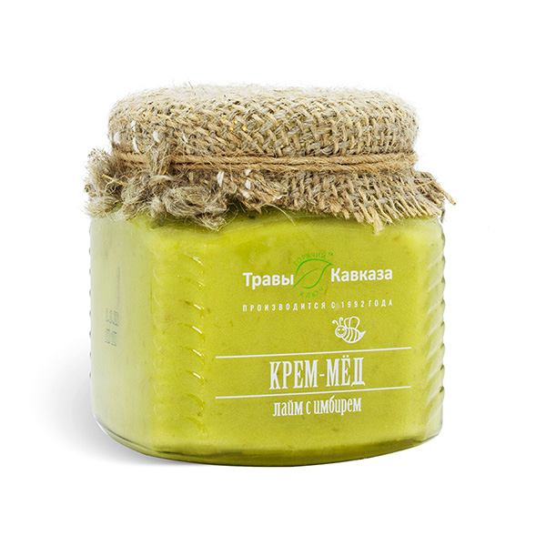 Крем-мед с лаймом и имбирем, 300 гр