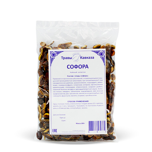 Софора (плоды), 100гр. Софора (плоды), 100гр.