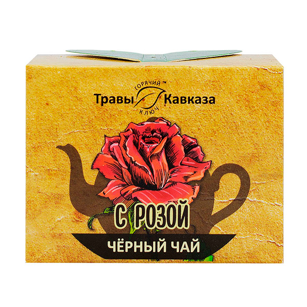 Чай черный с розой, 50 гр