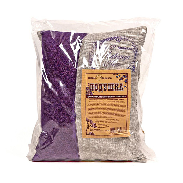 Подушка гречишная, можжевелово-лавандовая 23*18