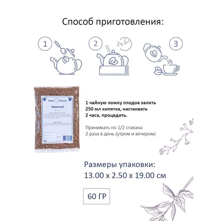 Укропный (плоды), 60 гр. Укропный (плоды), 60 гр.